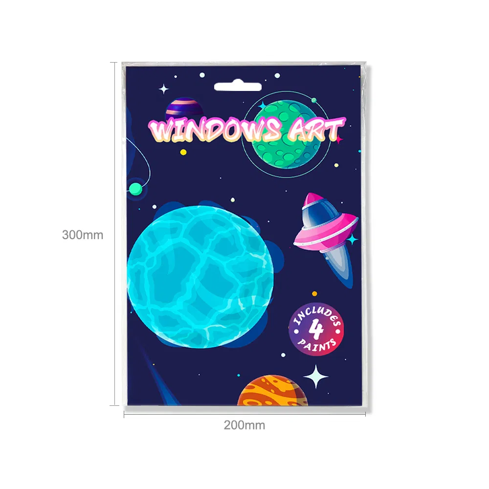 Educational DIY Toys Fast Dispatch Drawing Toys Painting Window Art 3D Kit Instant Sticky