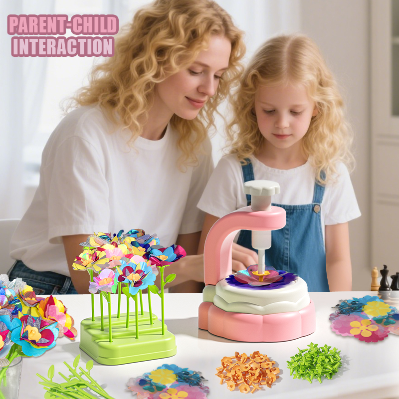 DIY Craft Kits Fabric Flower Bouquets Flower Pressing Toys Educational Activity Preschool Maker Game Creative Art for Kids
