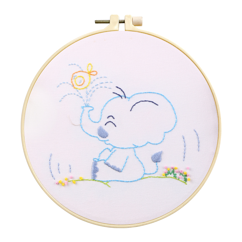 Customizable Embroidery Handicrafts Diy Cross-stitch Set 3d Embroidery Set Gift Elephant Embroidery Set Wholesale Price