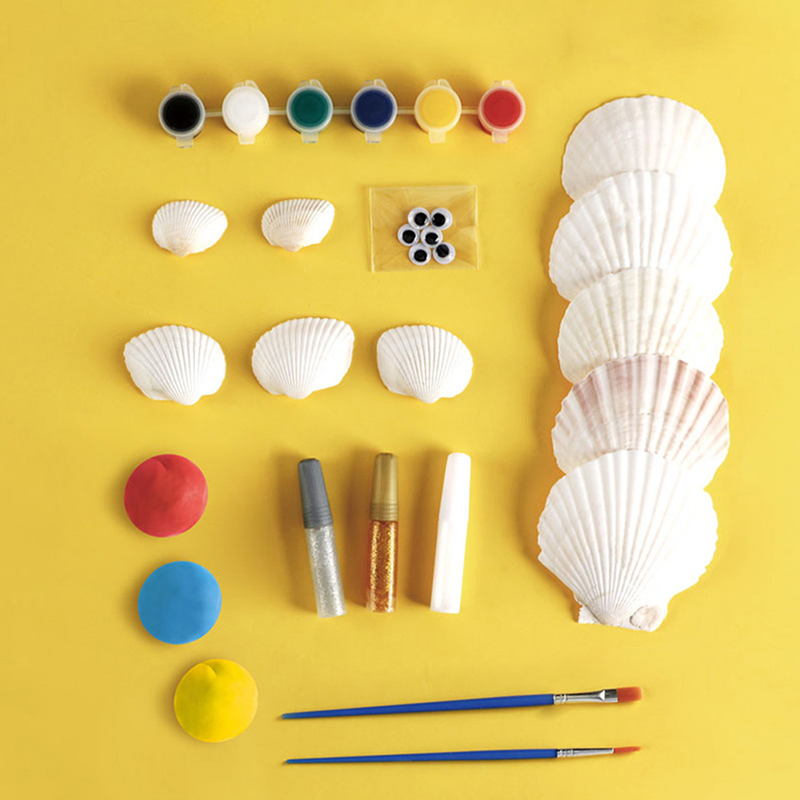 Custom DIY Creative Art Craft Activities Toys Kids Seashell Painting Kit