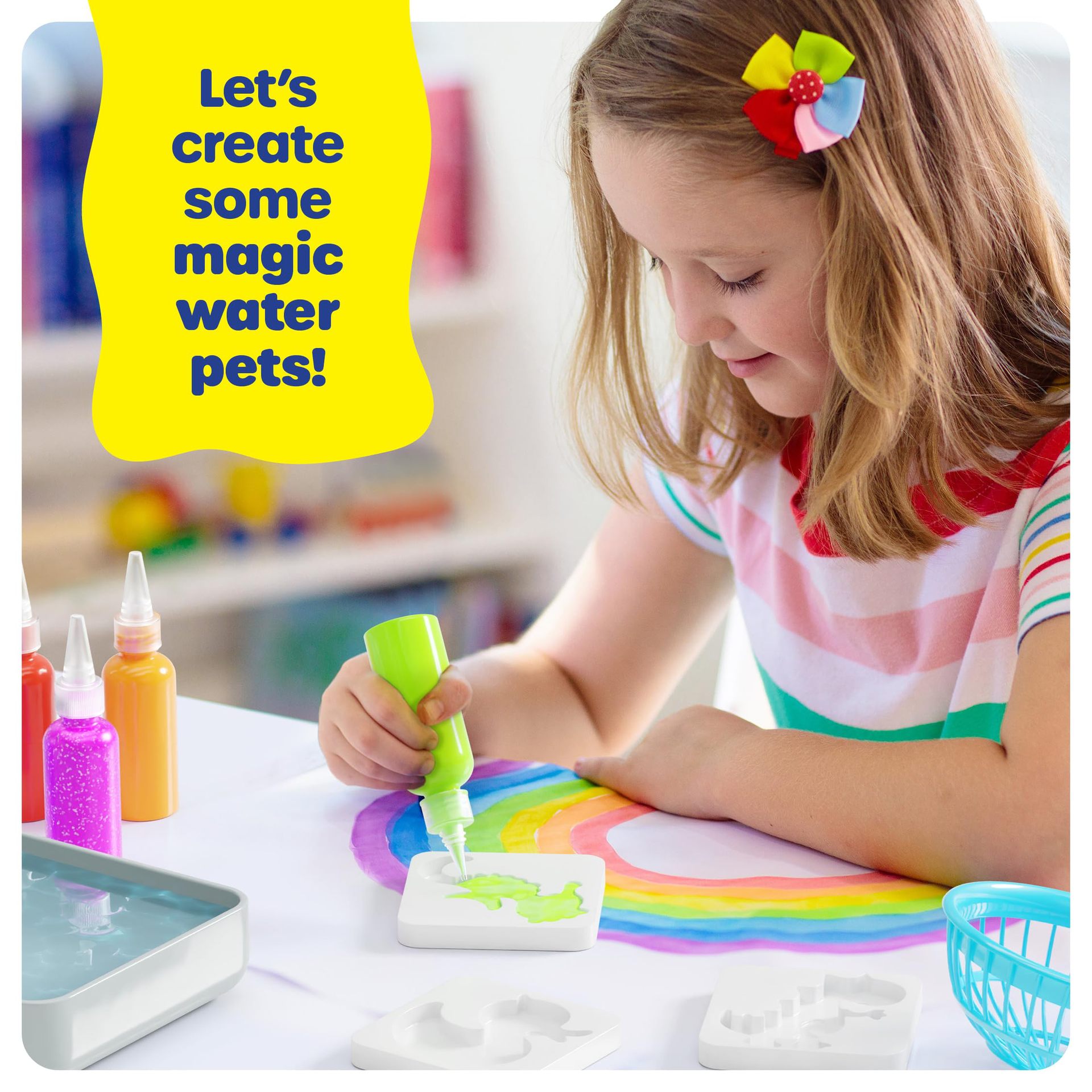 Fun DIY Arts &amp; Crafts Kit Kid STEM Educational Magic Water Elf Toy Kit Aqua Fairy Water Gel Kit