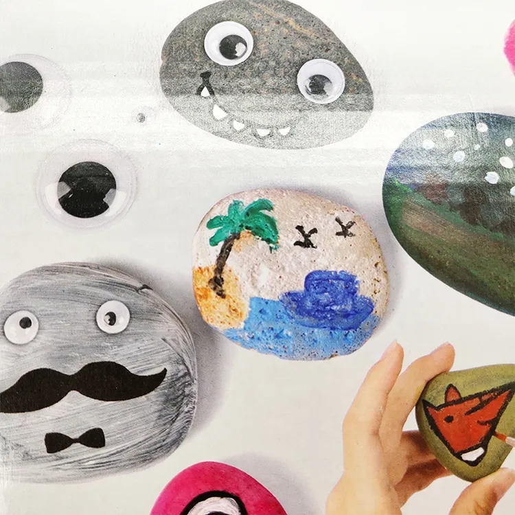 Kids DIY Box Set Craft Rocks Kit Rock Painting