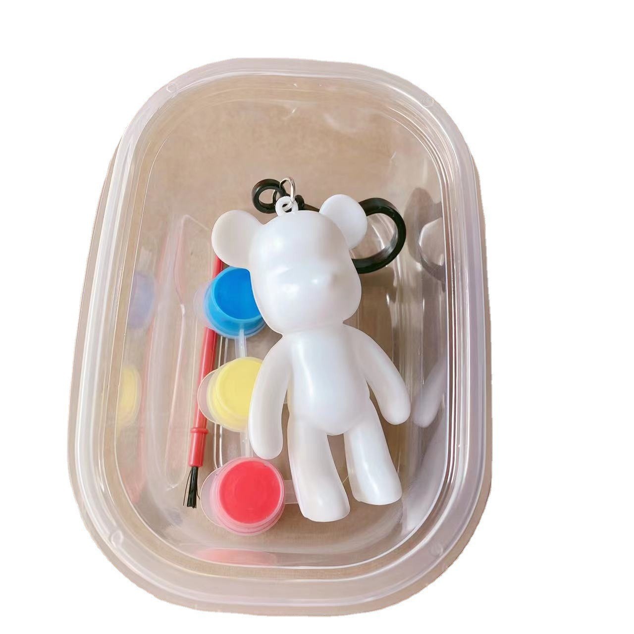 Kids Arts and Crafts Painting Kit DIY Doll Toys Ceramics Plaster Painting Set Gift Toys Make Own Key Ring