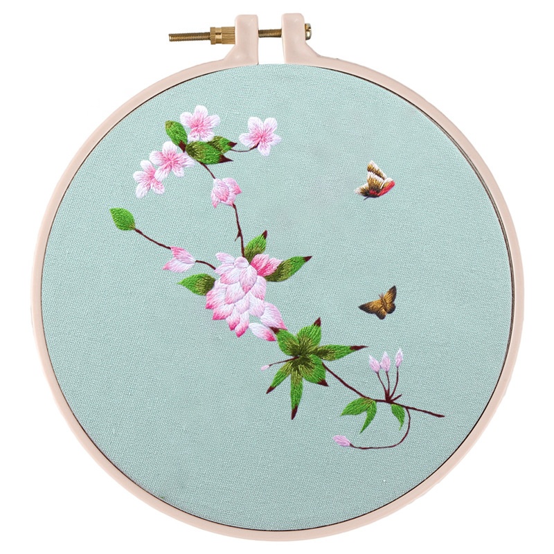 Creative Embroidery DIY Handmade Self-embroidered Gift Tea Coaster Embroidery Kit