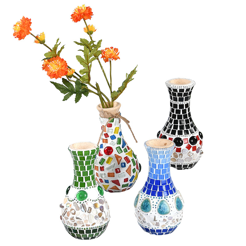 Artificial Antique Vase Arts &amp; Crafts Kit Crystal Glass DIY Mosaic Kits