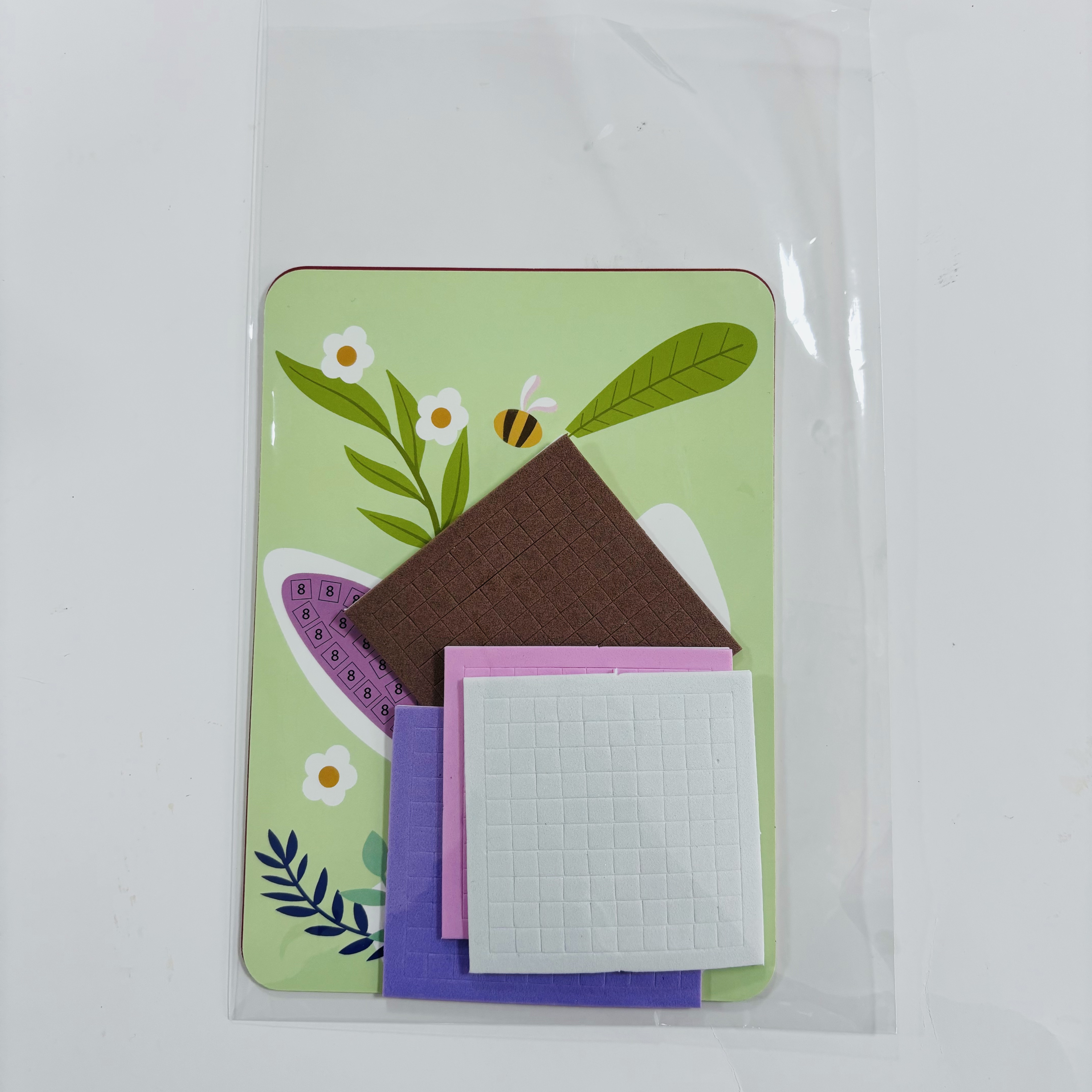 Children's Eco-Friendly 3D Cartoon Pattern DIY Easter Synthetic Paper Mosaic Craft Kit Decorative Stickers