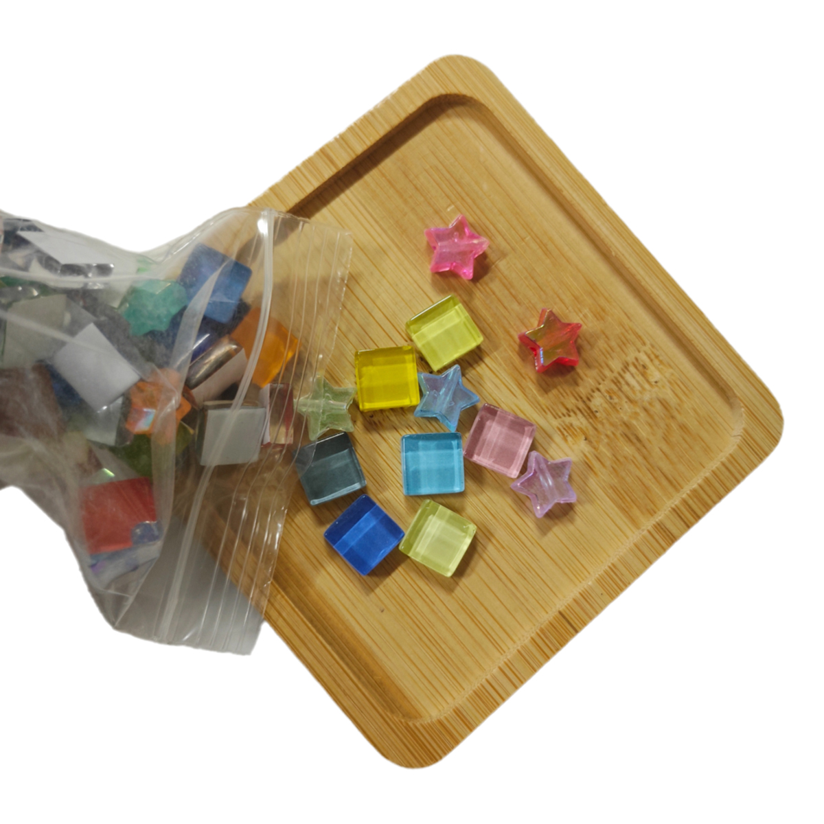 Wooden Coaster DIY Easter Mosaic Tiles Kit for Adults Mixed Color Crafts Handmade Gifts for Women for Easter Holidays