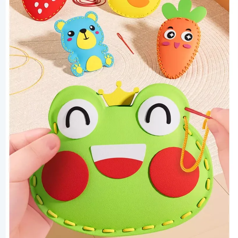 Kids Sewing Kit Felt Animal DIY Crafts Girls Boys Educational Sewing Kids Art Craft Kits Beginners Felt Kids Sewing