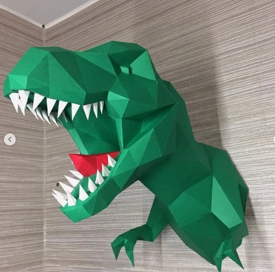 Amazing Origami Paper Kit DIY Stock Wholesales Dinosaur Animal Print Christmas Mother's Day Business Gift