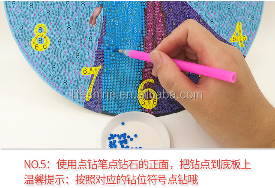 5D Diy Clock Diamond Painting Embroidery Kit