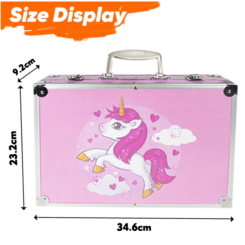 DIY Art Set Kids Art Supplies Wooden Case Kit Painting &amp; Drawing for Teens Boys Girls Gifts Toys