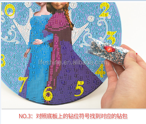 5D Diy Clock Diamond Painting Embroidery Kit