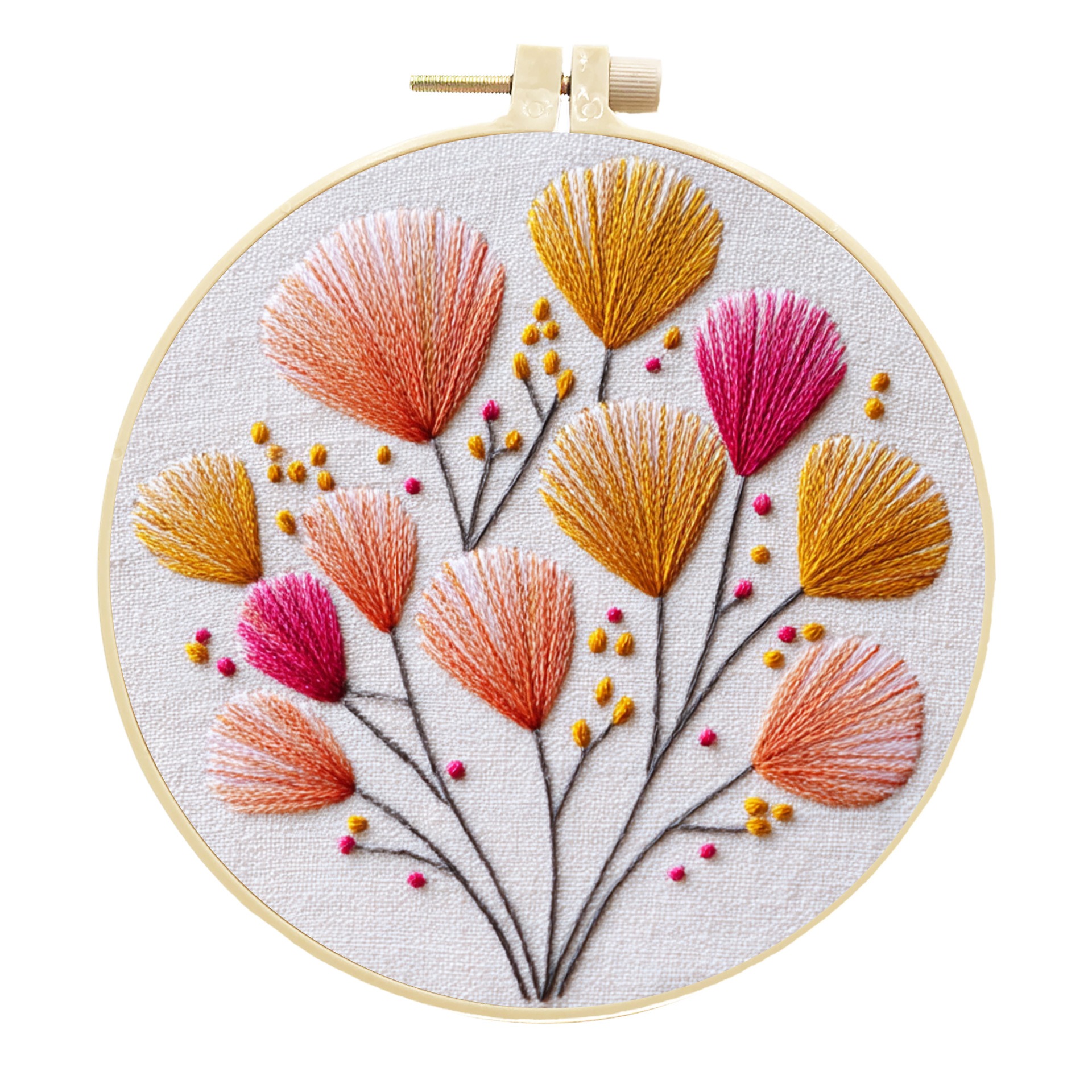 Original New Hand Embroidery DIY Material Kit Getting Started Decorative Embroidery Kit