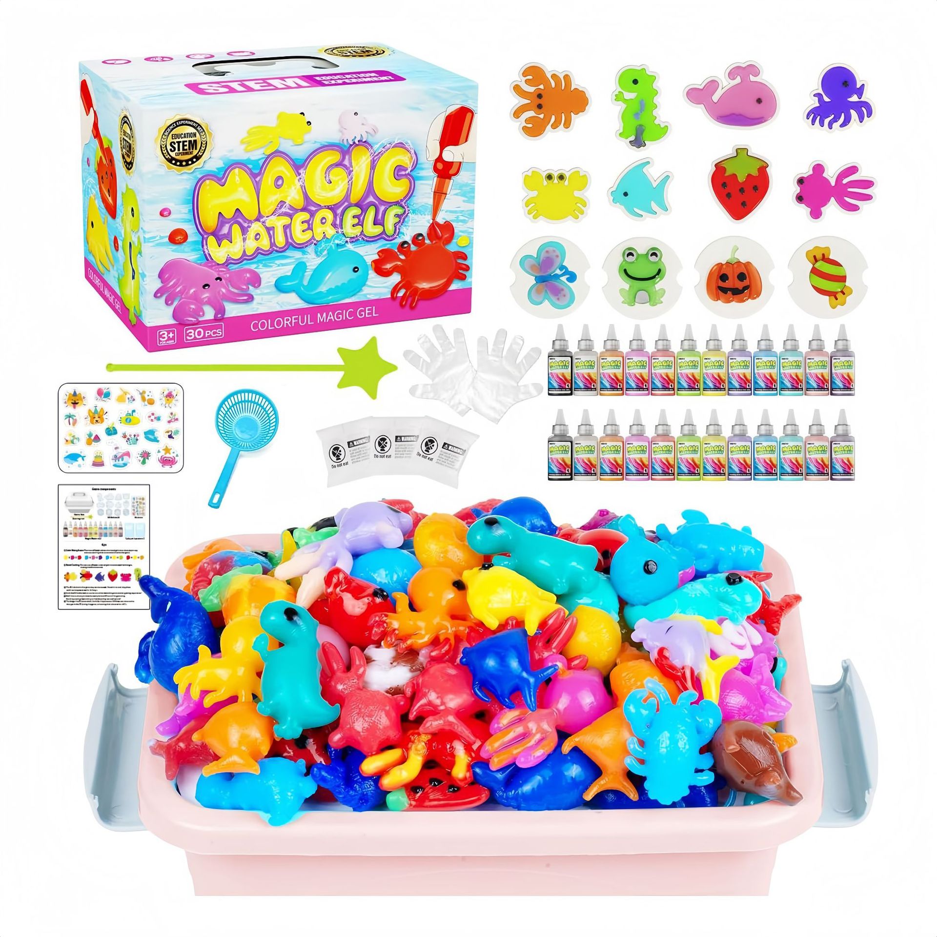 Wholesale DIY Arts &amp; Crafts Kit Kid STEM Educational Magic Water Elf Toy Kit Aqua Fairy Water Gel Kit