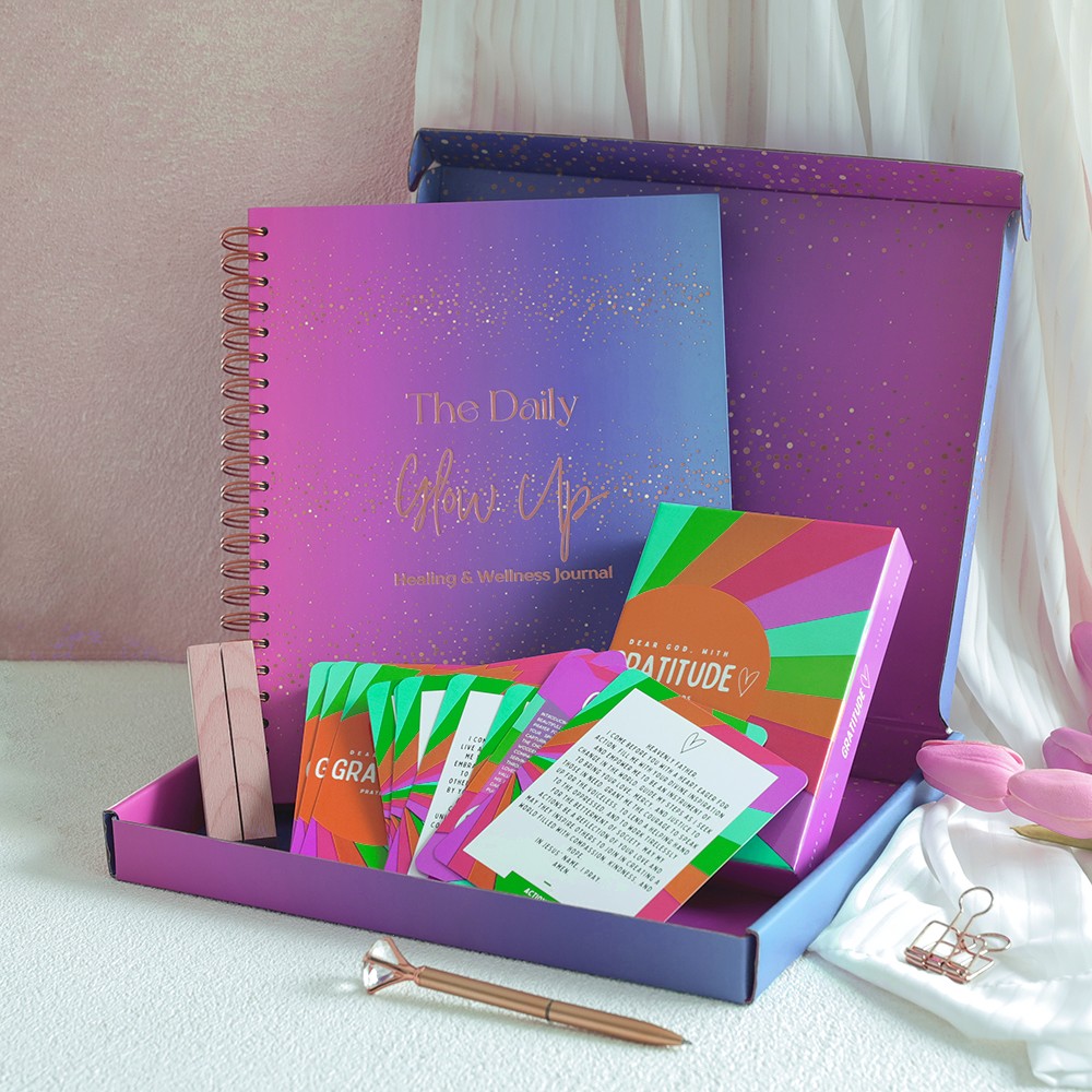 DIY Journal Kit for Tween Teen Girls Hardcover Stationery Set Scrapbook Day Supplies Hard Cover Journal Set