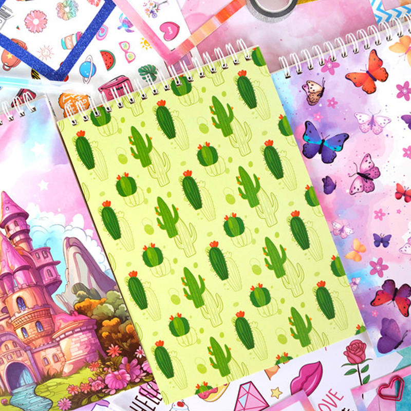 Back to School DIY Journal Set Handbook Stationery Set Scrapbooking Stickers, Scrapbook, Birthday Gift for Kids Educational Toy