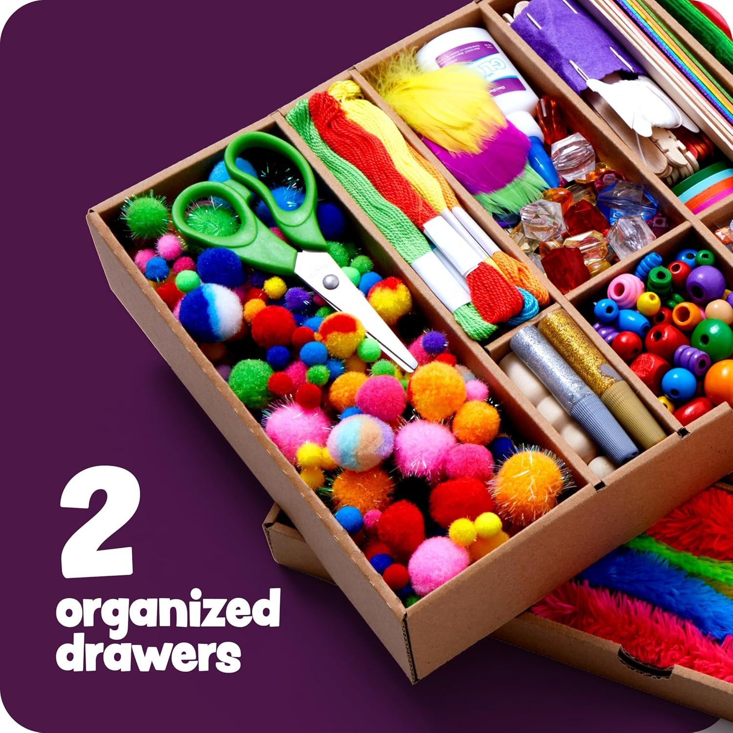 DIY Handmade Plastic Kids Jewelry Making Toys CE Certified Arts &amp; Crafts Kit for Ages 4-12 Educational Mega Box