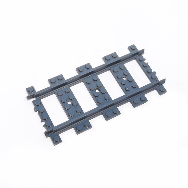 Creative DIY Building Kits Toy Train Railway Switch Track Plastic Building Blocks Accessory for Model Train Set