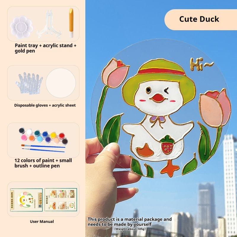 21 PCS Acrylic DIY Painting Board Set Christmas-themed Fun Parent-Child Activity Project Art Supplies for Handmade Materials