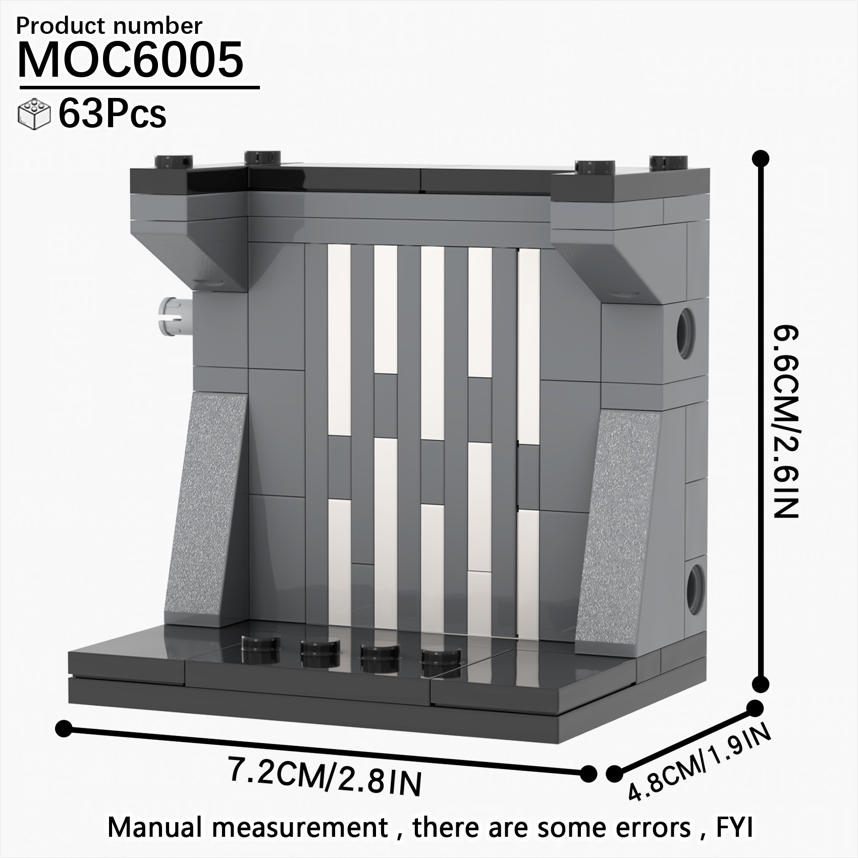 Space wars Creativity MOC Bricks soldier Display stand Shelf Kits DIY Bricks Building Block Toys for Kids MOC6005