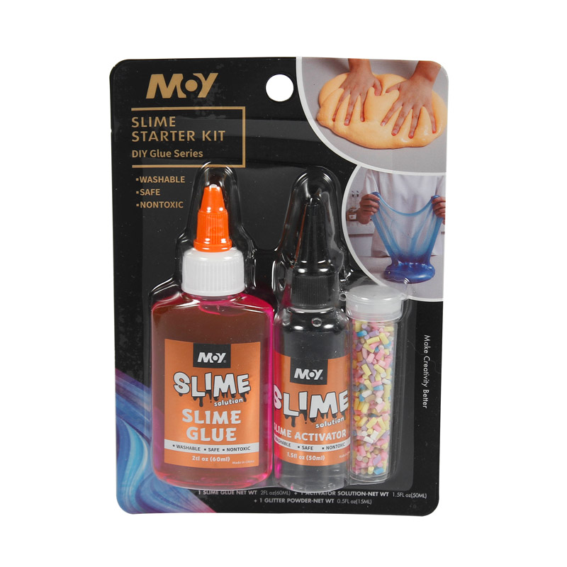 Slime Making Kit Slime Glue Slime Activator Glitter Powder Combination Starter Kit Handmade Material for Kids Set Non-toxic