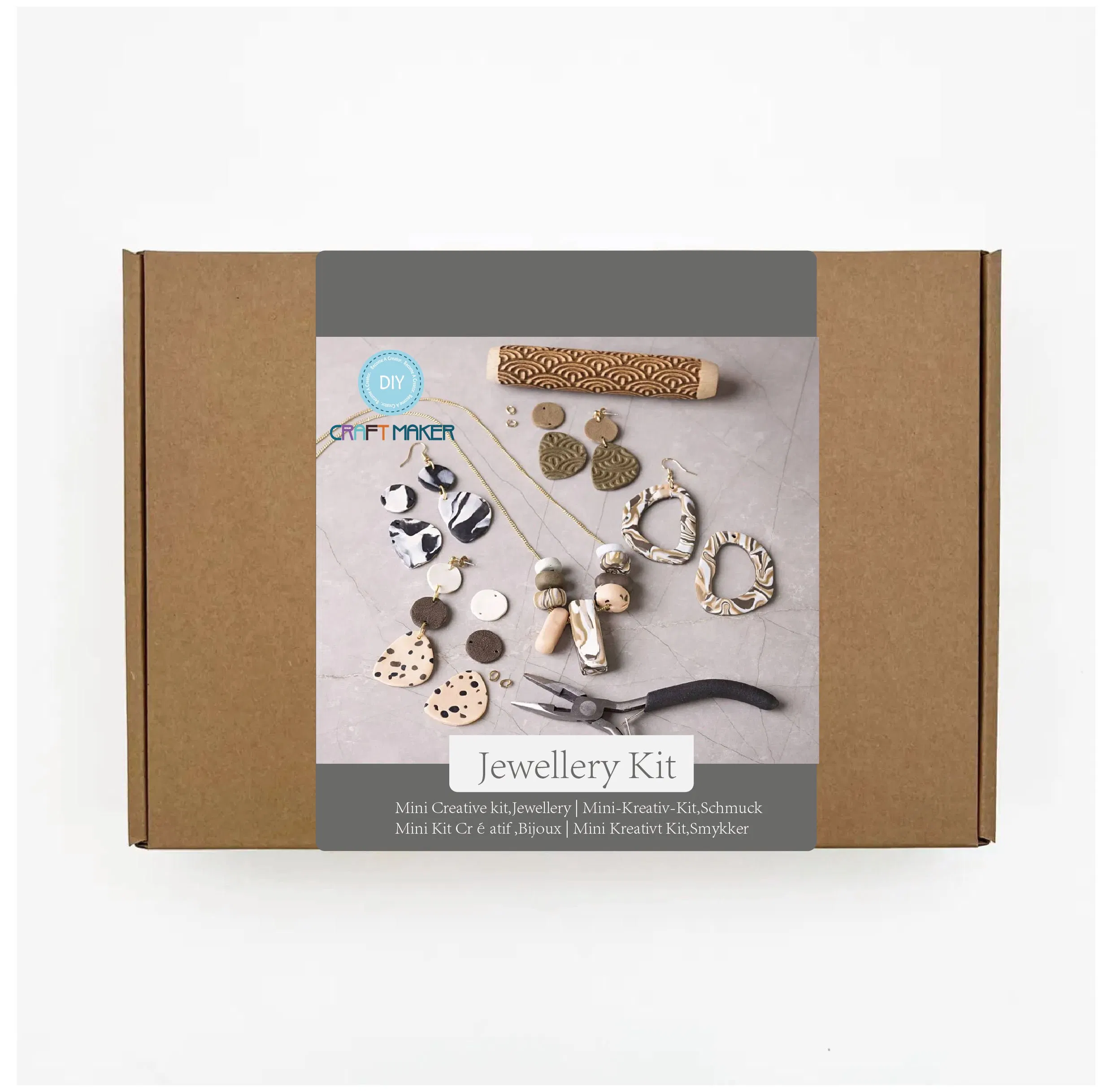 Starter Craft Kit Metal Jewellery Clay Polymer Clay Earring Making Kit