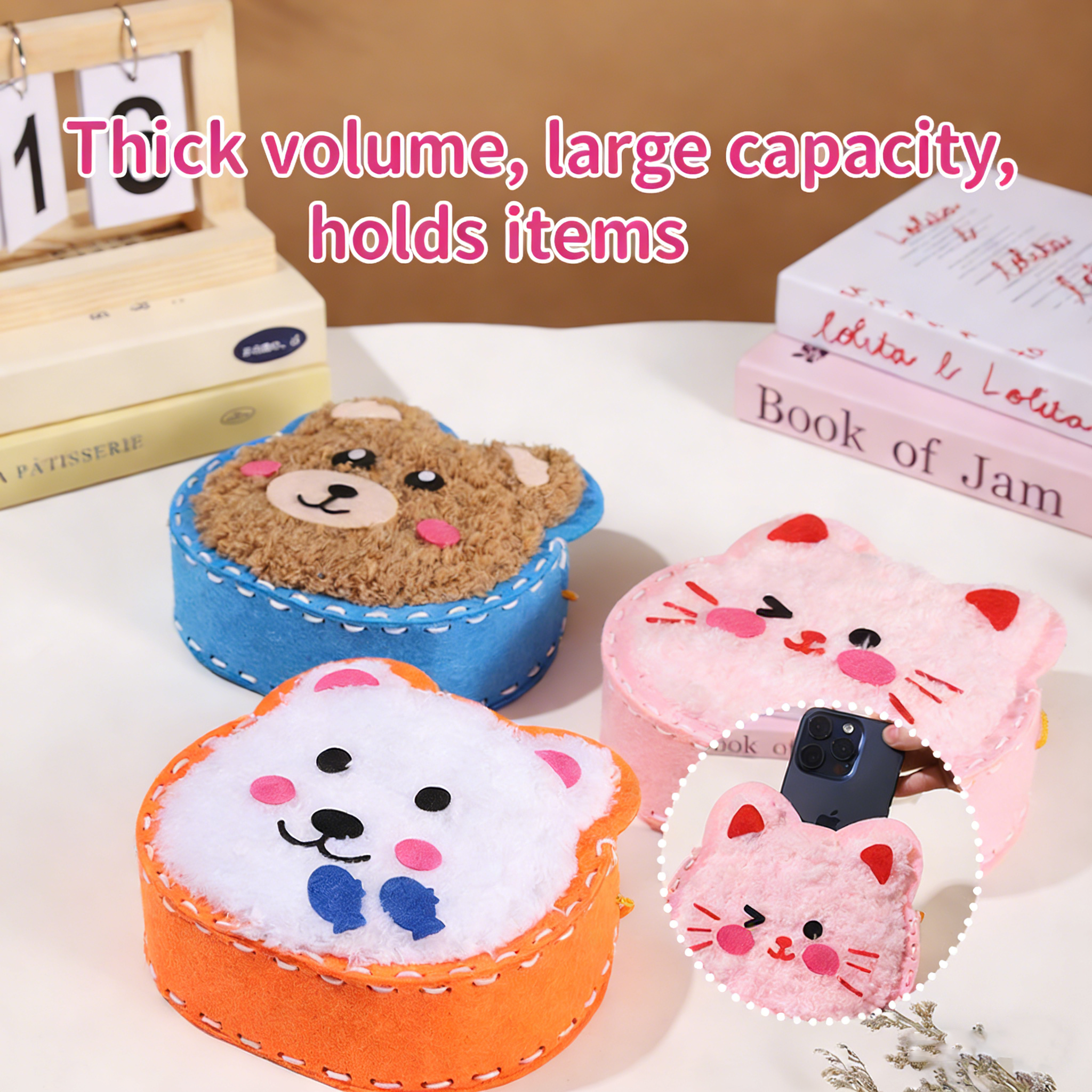 Wholesale Kids DIY Yarn Embroidery Handicraft Kit Cute Animal Felt Sewing Set Educational Toys Knitting Craft Kit