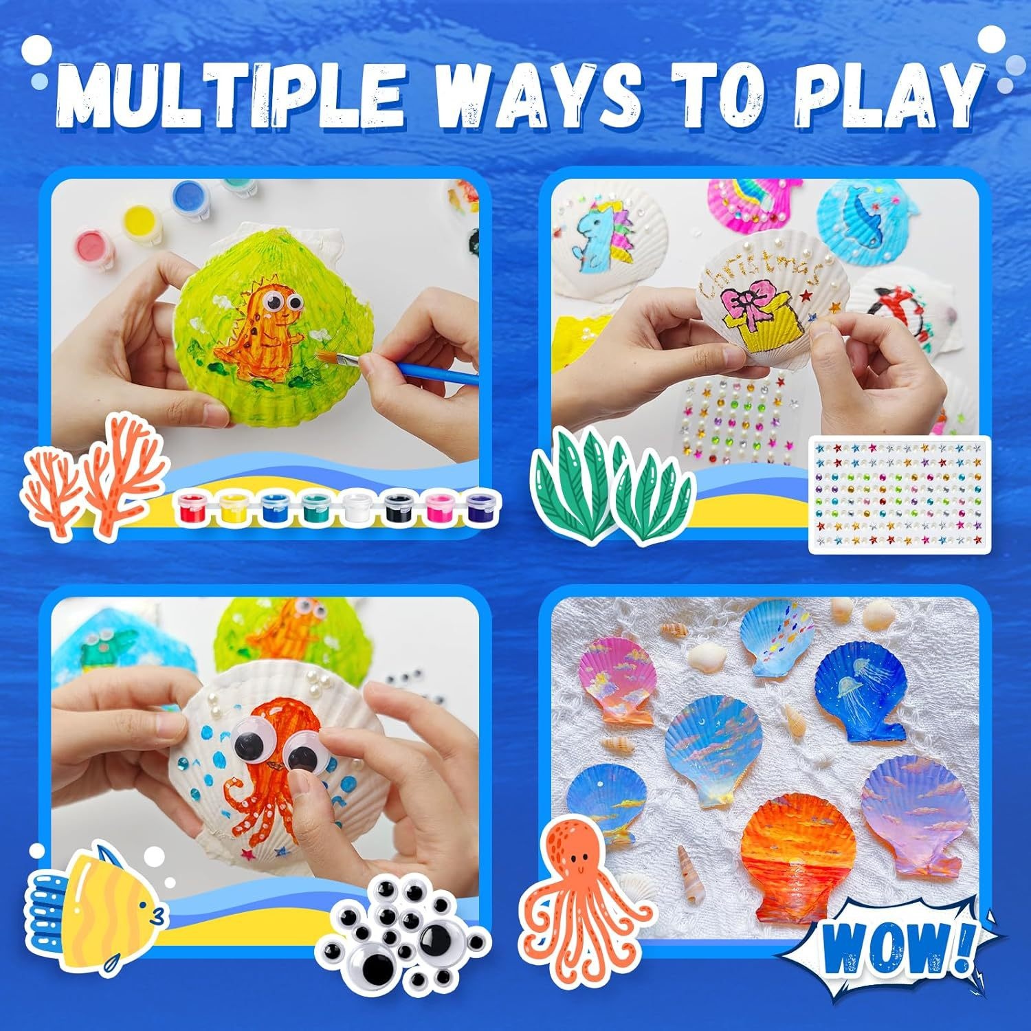 Children's Painting Set Handmade Crafts Graffiti DIY Set Creative Activity Toy Ages 7-14 Color Box Packaging