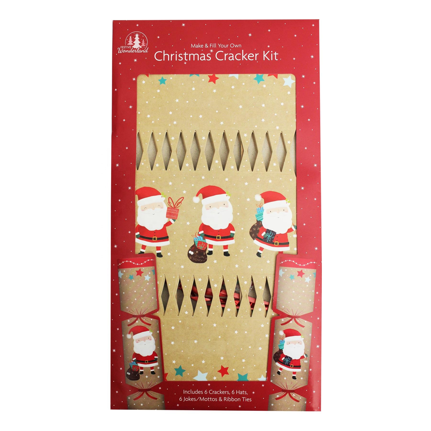 Factory Wholesale Plastic-Free DIY Christmas Crackers Kit Homemade Christmas Crackers Kit