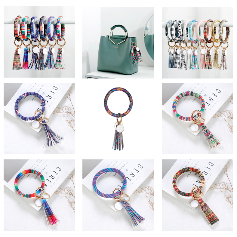 Leather Keychain Bracelets