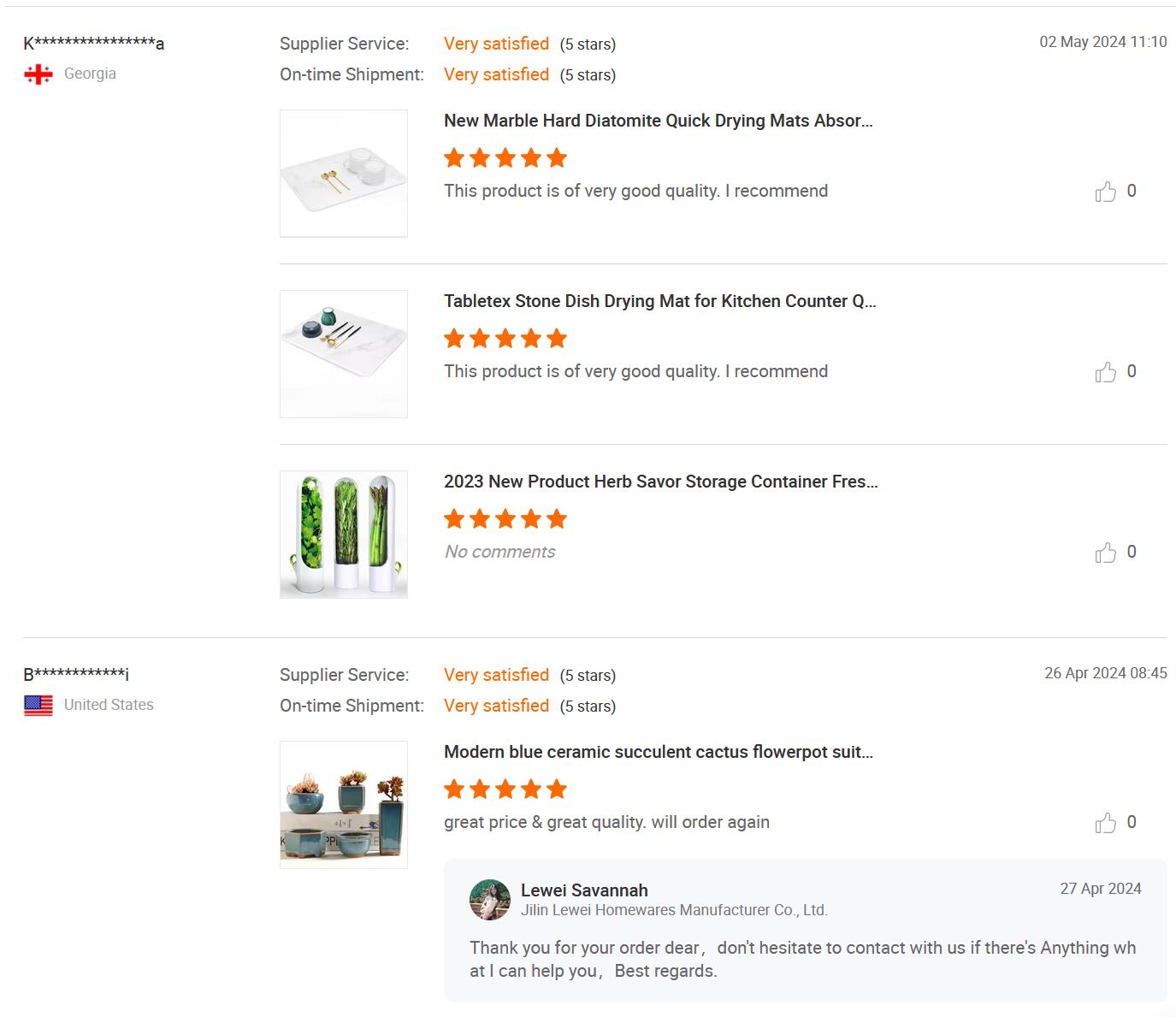 Review Dashboard Screenshot