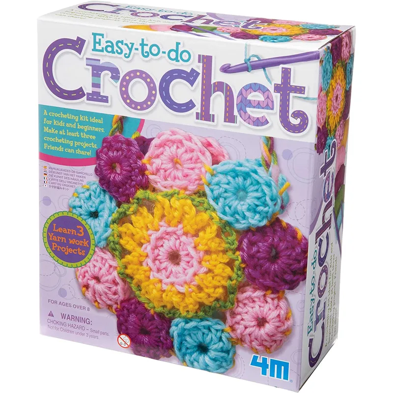 Children Arts and Crafts Supplies for Kids Hand Craft Knitting and Sewing DIY Toys Crochet Kit