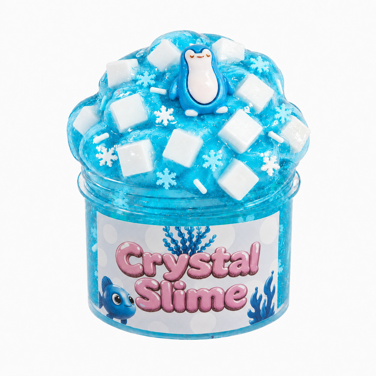 High Quality DIY Puff Educational Toy Transparent Crystal Mud Slime Kit Colorful Crystal Slime for Kids