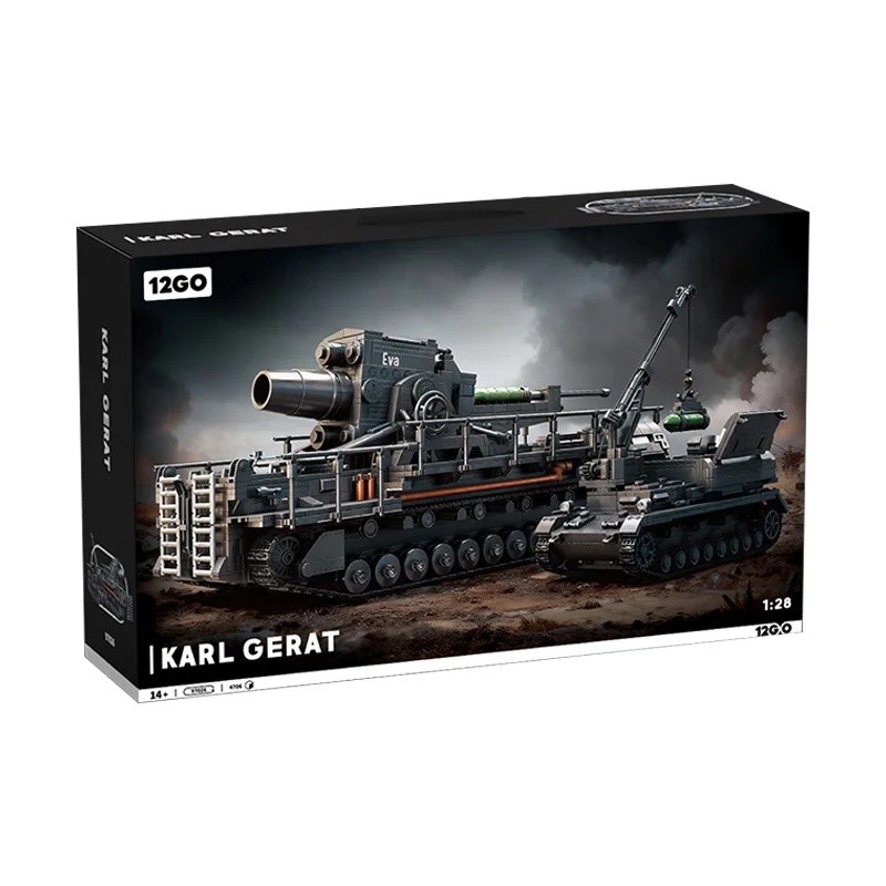 IN STOCK 97026 Ww2 Military Karl Mortar Building Blocks Model Tank Vehicle Kit Bricks Model Toys for Boys Gift Set 4706 pcs