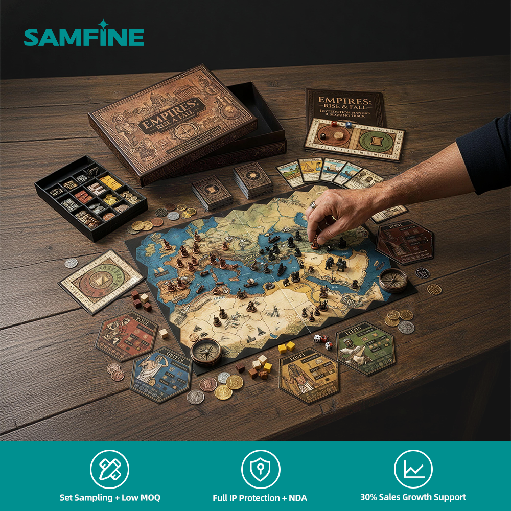 Matte Lamination FSC Certified Custom Starship Design Sci Fi Fantasy Interstellar Missions Multiplayer Coop Game Board