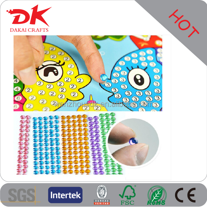 DIY Diamond Mosaic Round Sticker Stone Kits