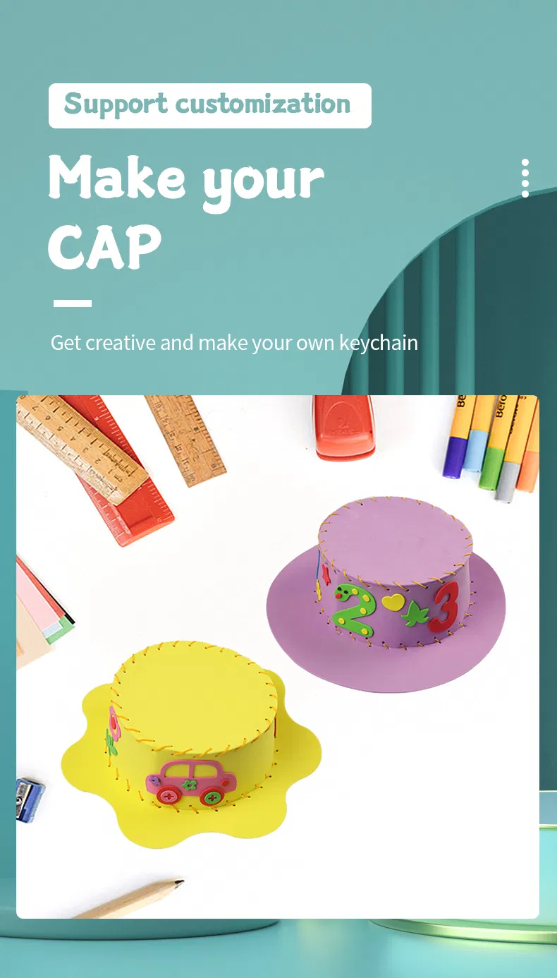 DIY EVA Foam Party Sewing Hat Kits for Kids Arts and Crafts