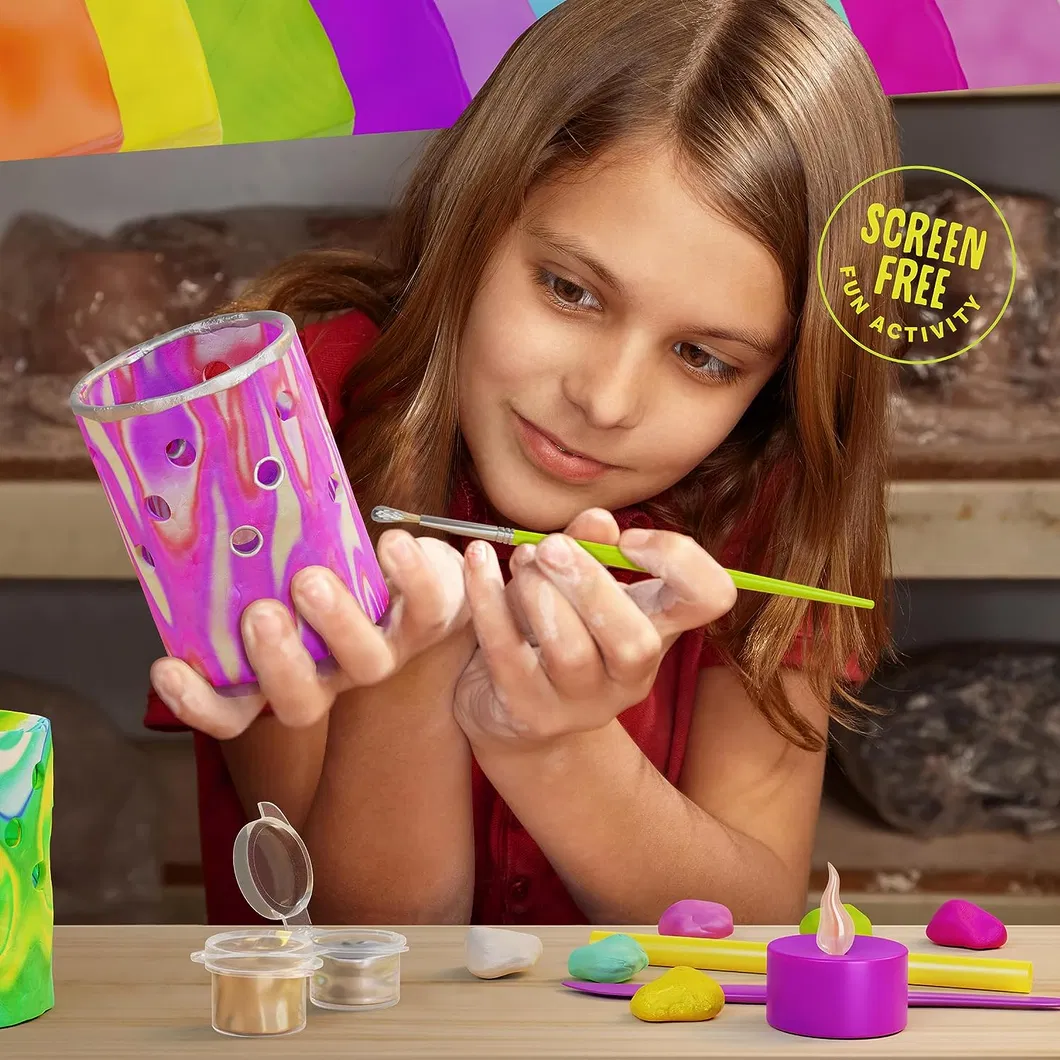 DIY Craft Kits Make Your Own Clay Luminaries Arts and Crafts Clay Kit for Boys Girls