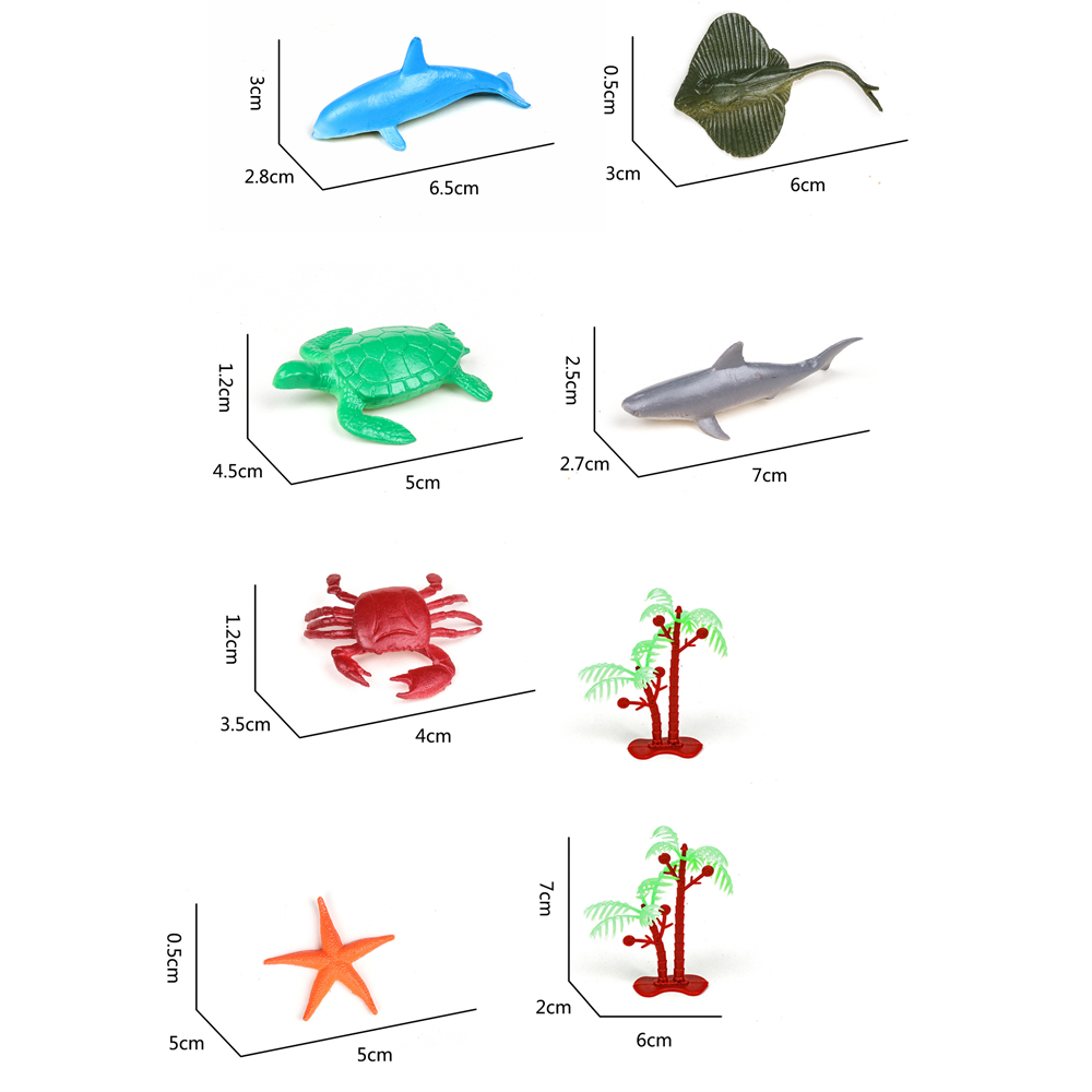 Promotion Cartoon Mini Marine Animal Dinosaur Transport Trailer Plastic Container Sliding Truck Toys for Children