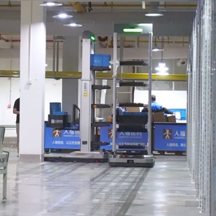 E-commerce Fulfillment Center Advanced Tote Shuttle AMR Robot Automated Bin Handling System
