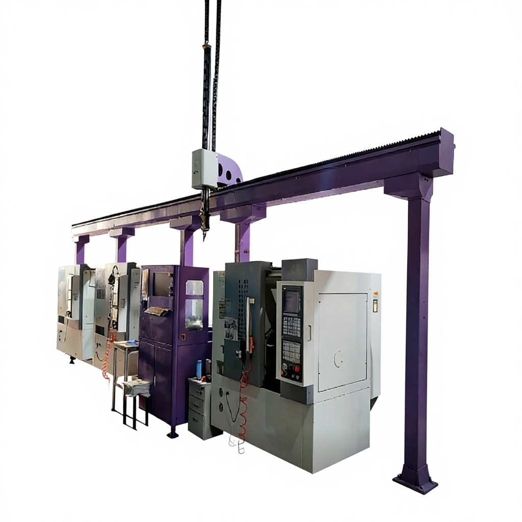 Tsingziwa Turnkey Fully Automatic Gantry Robot CNC Machine Tool Loading/Unloading Electronic Component Sorting Axle-wheel