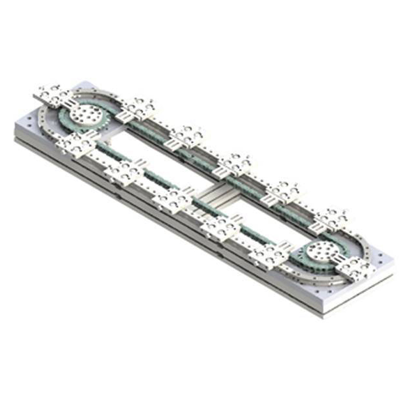 Factory Delivery Chain Curved Guides Ring Systems Link Conveying Module Assembly Line Automated Conveyor Equipment Customization