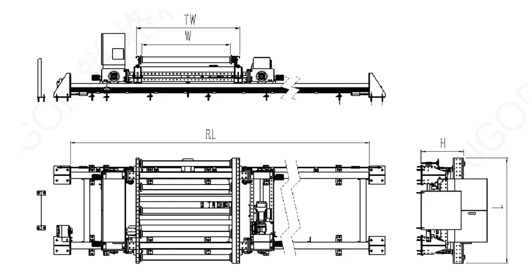 Heavy-Duty Roller Conveyor System for Efficient Rgv Operations