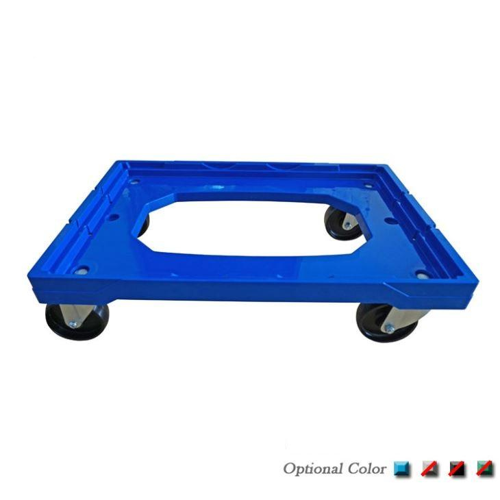 Uni-Silent 250kgs Tote Plastic Container Moving Dolly Cart PLA250B-ZDL Heavy Duty Easy Carry Lightweight Smooth Mover Platform