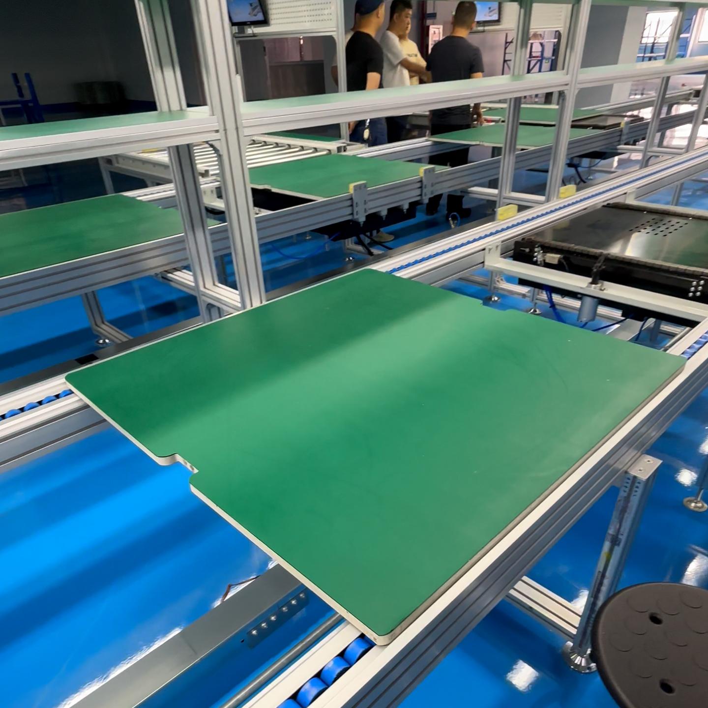Hot Sale Automatic Double Speed Chain Linear Conveyor Pallet System Assembly Line