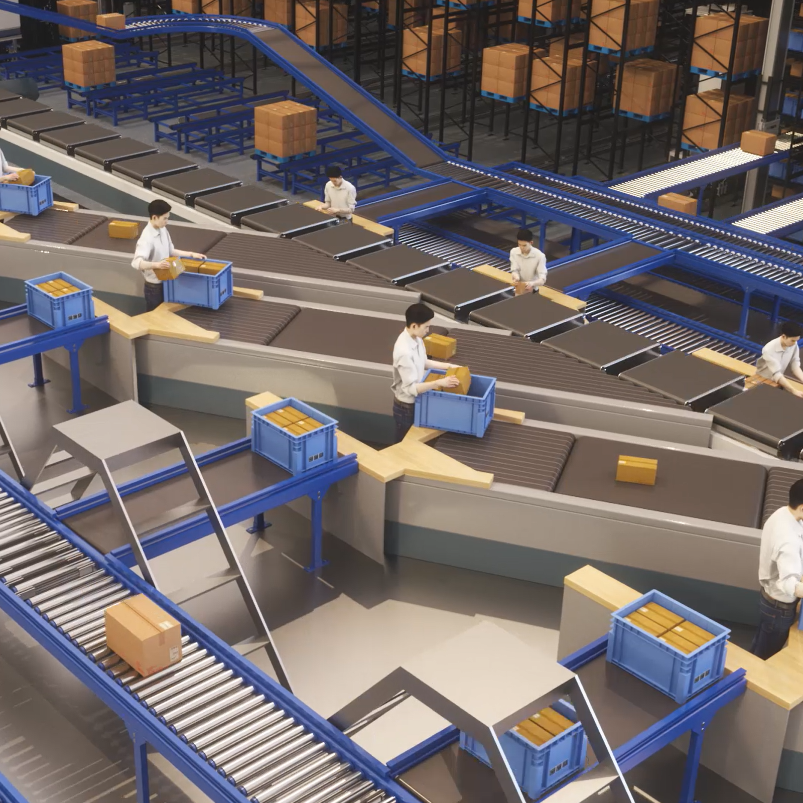 Custom Adjustable Stainless Steel Narrow Belt Sorting Machine Parcel Sorting System with High Efficiency Energy-Efficient Motor
