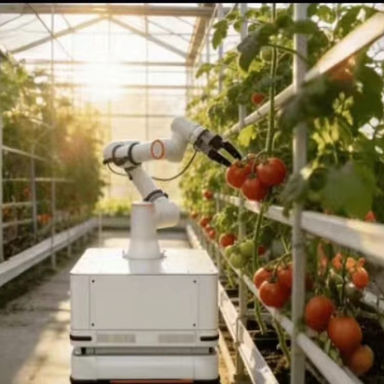 AGV Mobile Fruit Harvesting Robot Robotic Arm Autonomous Navigation Automatic Picking Machine Motor 5kW Power Steel Aluminum
