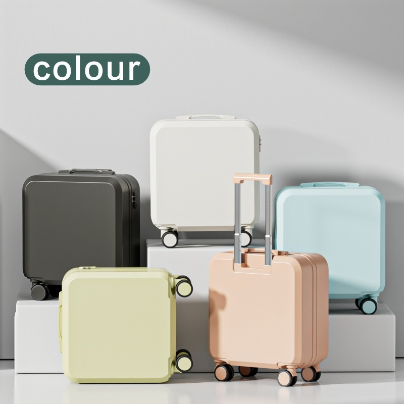 Small 20 Inch ABS Cartoon Luggage 2026 New for Students Large Capacity Trolley Case Zipper Password Lock Carry-On Travel Case