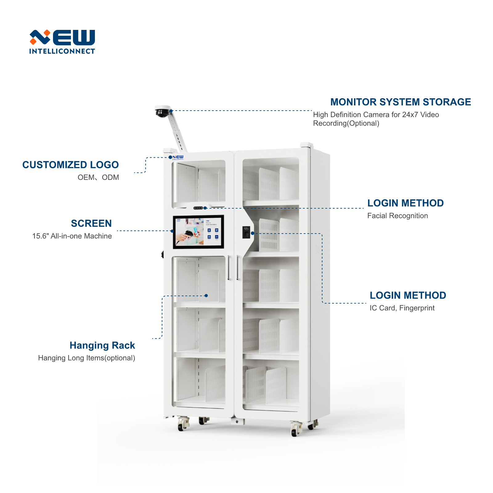 Factory Warehouse Management Automatically Smart Warehouse Storage Management System Software Locker Rfid Scanning Cabinet