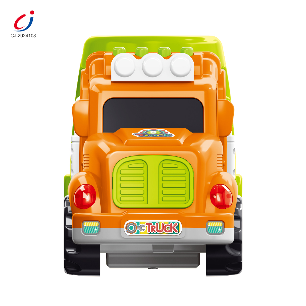 Chengji Toddler Vehicle Toys Transport Car Carrier Truck Set 3 In1 Cartoon Friction Construction Carrier Truck Transport Car Toy